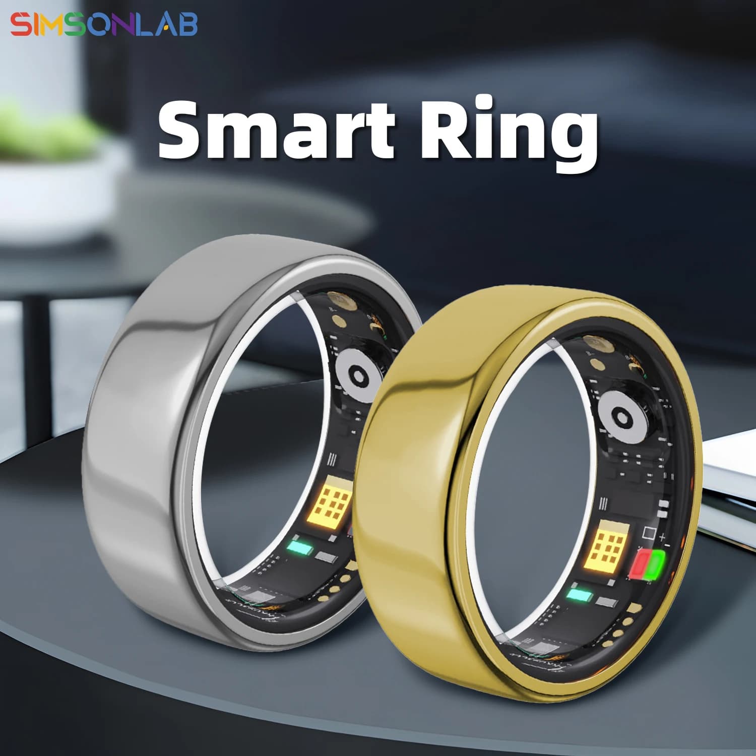 Smart Ring Waterproof Health Monitoring Heart Rate&Blood Oxygen&Blood Pressure&Sleep Monitoring Remote Care Men Women Gifts